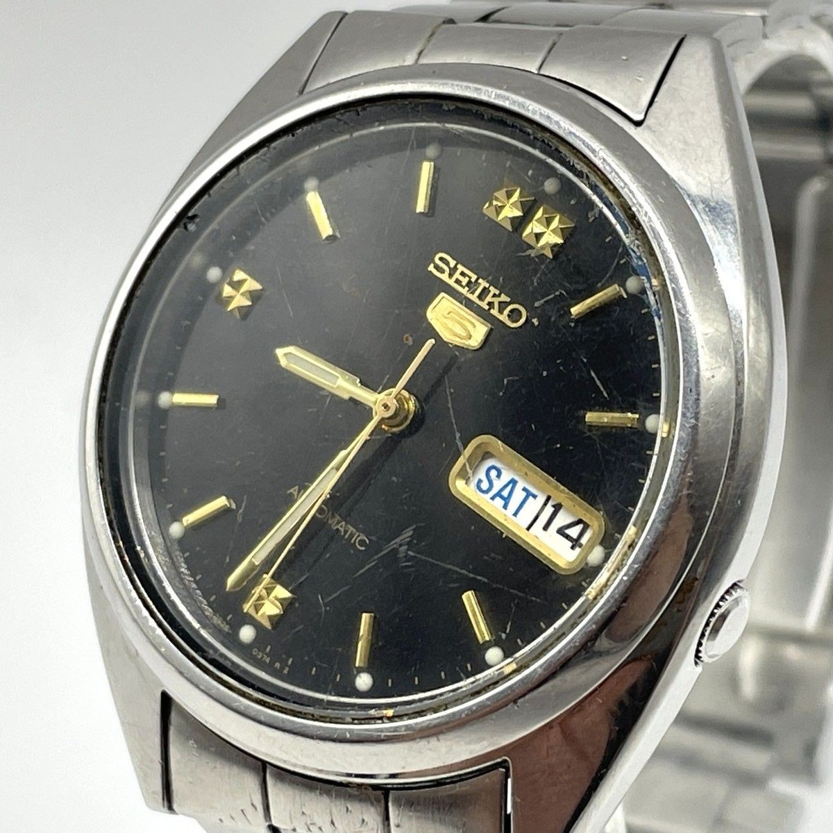 Seiko5 7S26-0480 Automatic Winding Day Date Back Skeleton Men's | eBay