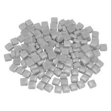 200g 140 Pieces 0.4" Iridescent Square Mosaic Tiles Gray 