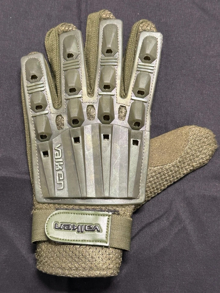 Guantes de dedo completo para paintball y airsoft - oliva - medianos Foto 2 de 4