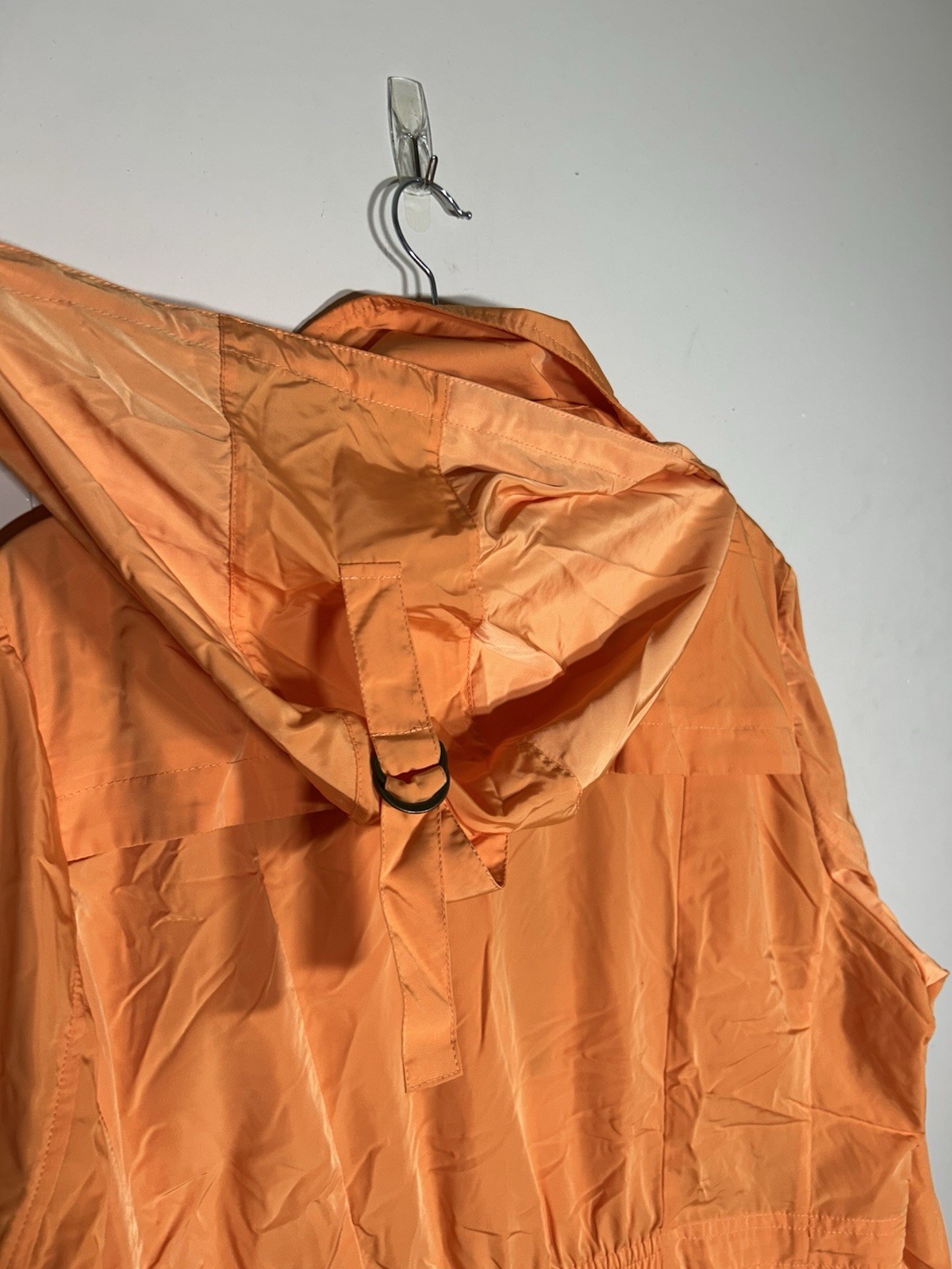 Vintage Pendeleton Bright Orange Packable ZipUp H… - image 15