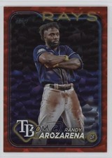 2024 Topps Series 1 Red Crackle Foil 182/199 Randy Arozarena #284 0jk5