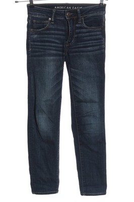 AMERICAN EAGLE OUTFITTERS 7/8 Jeans Damen Jeans Gr. DE 30 blau Casual-Look