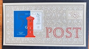 Netherlands 1039 sheet, MNH. Postal Service bicentennial, 1999.