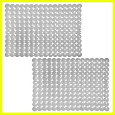 2 Pack Kitchen Sink Mat Plastic Protect Mat PVC Eco-Friendly Kitchen Adjustab...