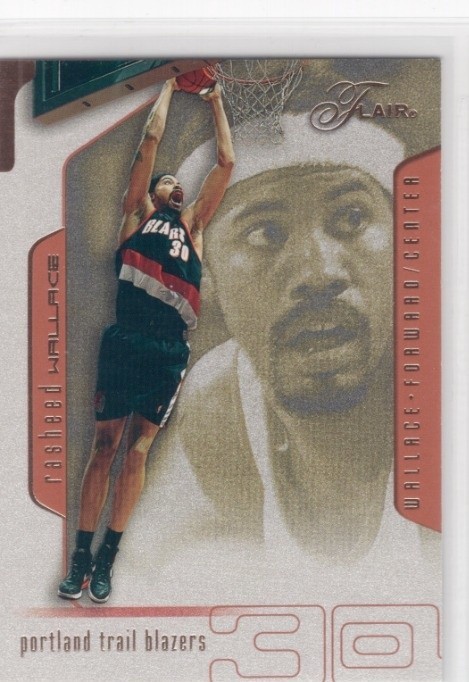 2001-02 Flair - Rasheed Wallace #30 