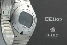 Limited 500 MINT w/ Box SEIKO Giugiaro A825-00C0 Silver Quartz Men's Watch JAPAN