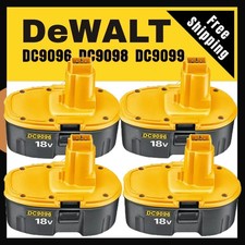 4PACK 18V For Dewalt 18 VOLT XRP DC9096 DC9098 Ni-Mh Battery DC9099 DC9096-2 7AH