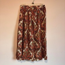 VTG paisley midi skirt