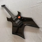 Warlock Extreme Electric Guitar Black Stainless Rounded Fret Edge tremolo Bridge