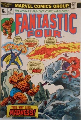 Fantastic Four (1961) # 138 UK Price (5.0-VGF) Miracle Man 1973