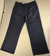 Vintage Ben Davis Men's Blue Work Pants Size 38 Cotton Blend Twill AG 7-1006