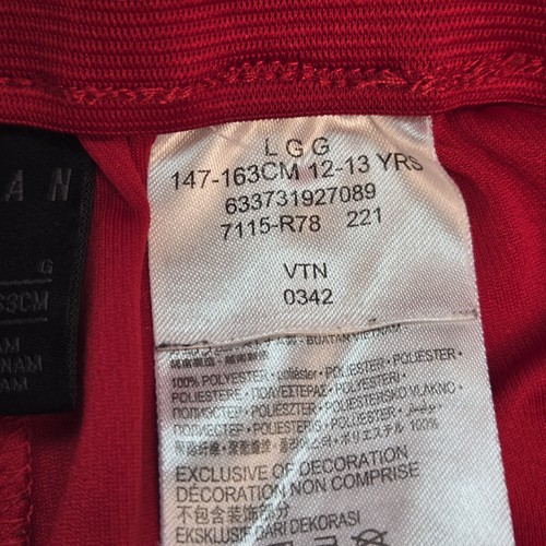 Nike Jordan Dri-FIT Red Shorts Youth Boys Large 12-13Y Jumpman Logo Basketball - Picture 6 of 7
