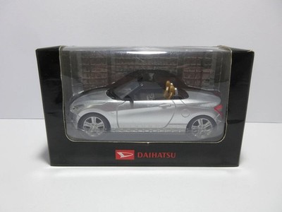 Mini car Daihatsu COPEN Robe Bright Silver Metallic Pullback Car From Japan