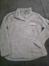 Simply Southern Light Gray Plush Half-Snap Pullover
