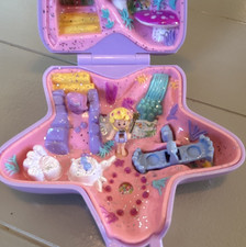 Polly Pocket Vintage Star-Shaped fairy otter Compact Playset
