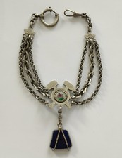 mama-estelle Alte Uhrenkette GESETZLISH GESCHÜTZT Charms Glas