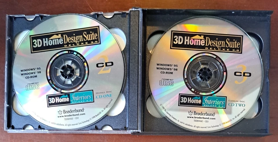 3D Home Design Suite Deluxe, 1999 6-cd Set, PC - Image 3 of 4