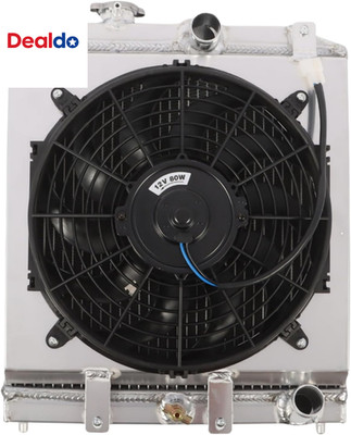 4 Row Aluminum Radiator Fan Compatible with Integra 1994-2001 EL 1997-2000 Civic