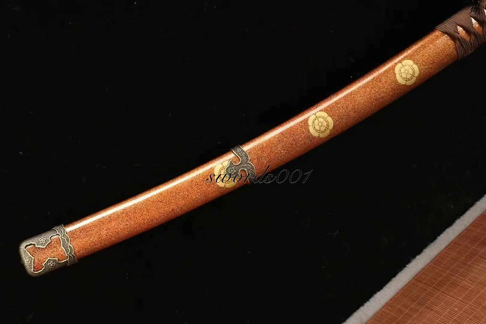 41'' Handmade Japanese Authentic Tachi Sword T10 Steel Clay Tempered Katana - Image 4 of 4