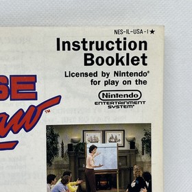 WIN, LOSE OR DRAW Nintendo NES Manual Only Instruction Booklet