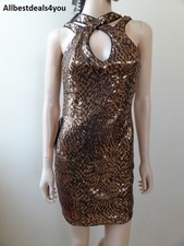 BEBE Allover Sequin Double Strap Dress Sz. S  L  NWT  200063