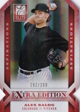 2013 Elite Extra Edition Aspirations Prospects Die-Cut #24 ALEX BALOG #192/200