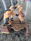 Vintage Cast Iron Money Box Piggy Bank Coin Rugby Football — photo 3