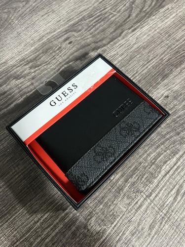 Men's Wallet Guess Los Angeles Black New - Picture 1 of 4