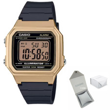 Casio W-217HM-9A Illuminator Alarm Chronograph Black Resin Digital Watch