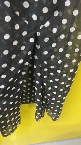 Nasty Gal Polka Maxi Dress UK 14 Semi Sheer - Picture 7 of 7