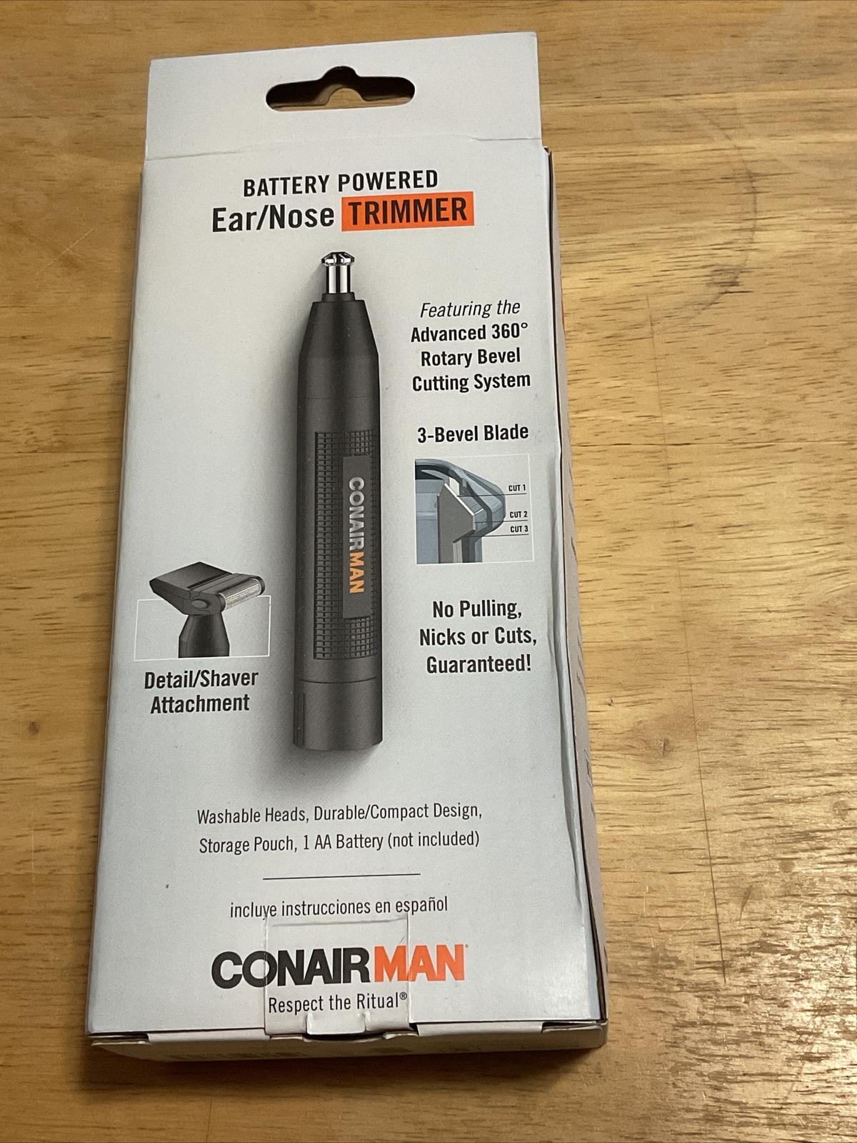 Brand New ConairMAN Battery Powered Ear/Nose Trimmer PG1000