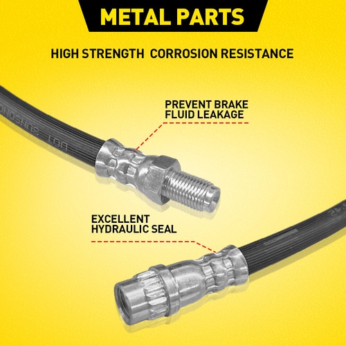 PAIR L+R FRONT BRAKE HOSE PIPE FOR VAUXHALL OPEL VIVARO PRIMASTAR NV300 4405110 - Picture 4 of 10