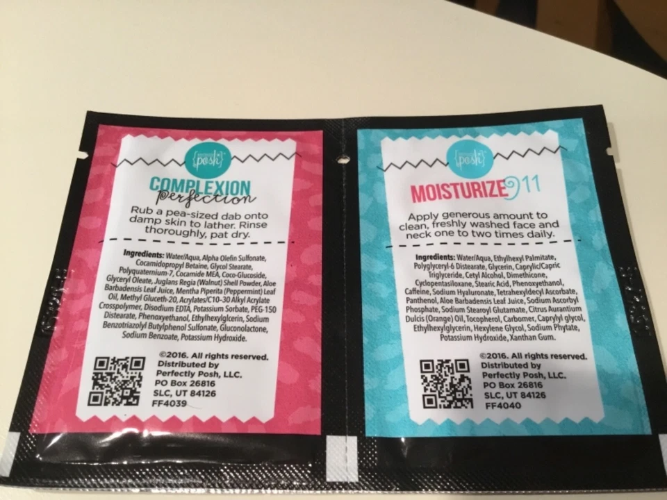 PERFECTLY POSH ~ Complexion Perfection ~ Moisturize 911 ~ SAMPLE PACKS LOT 16 - Image 3 of 3