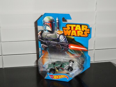HOT WHEELS CHARACTER CARS 2014 STAR WARS BOBA FETT #10 DIECAST