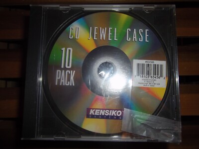 CD  DVD Storage Cases 10 Pack Jewel Case Kensiko