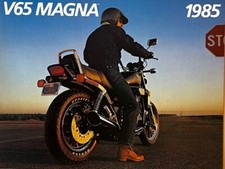 1985 Honda V65 Magna 4-page sales brochure-literature Original
