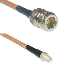 RG400 N FEMALE to SMA FEMALE Coaxial RF Cable USA-Ship Lot