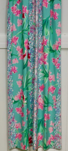 Abito Lilly Pulitzer Cristal Maxi Abito Aqua Al Fres XXS RET 228 Lei Bellissimo Nuovo con etichette - Foto 2 di 7