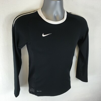 Nike Brasil Junior Langarm Top Trikot 7 - 8 Jahre schwarz R151-19