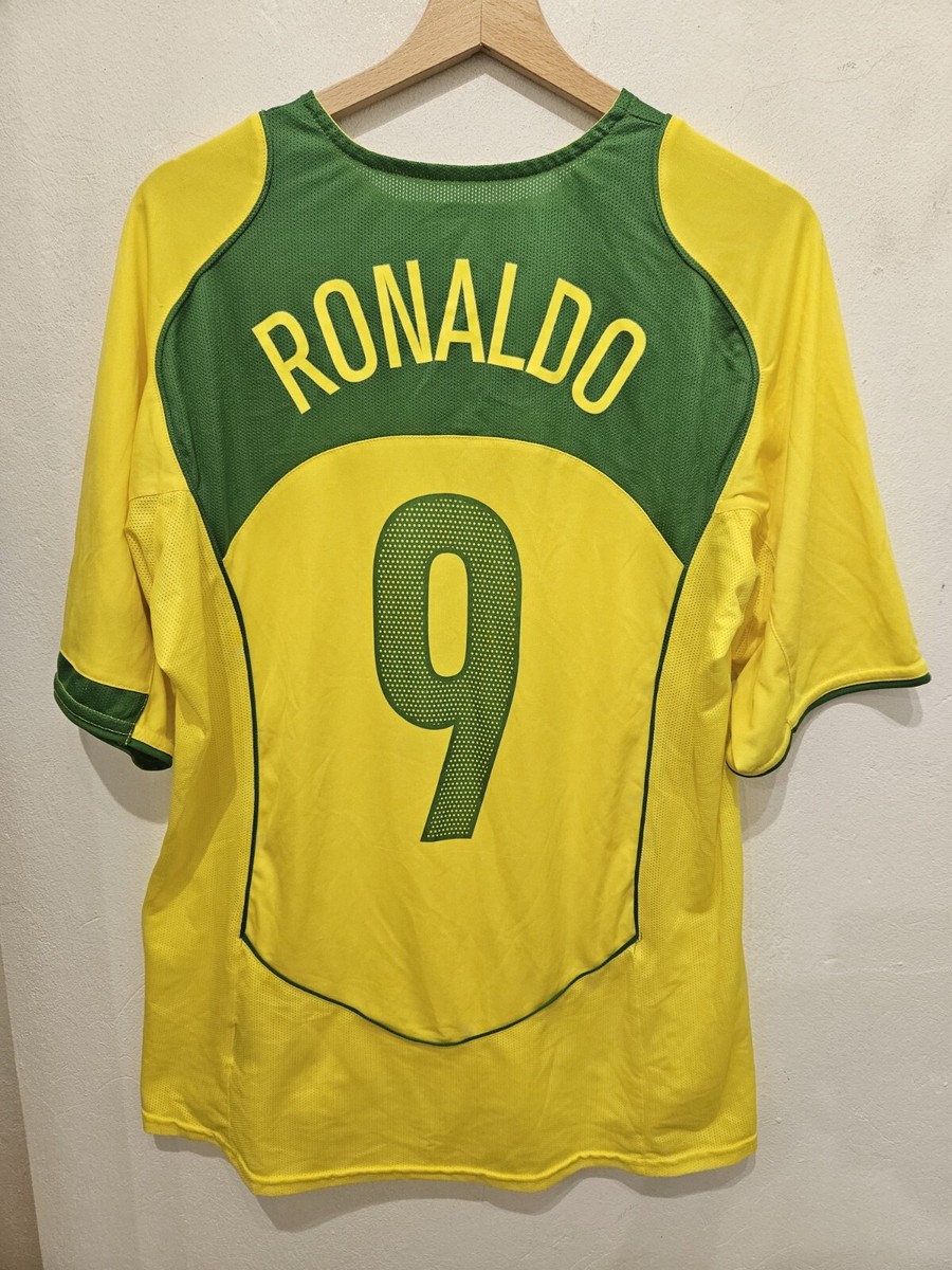 RONALDO r9 2004 2006 NIKE BRASIL BRAZIL SIZE M / L JERSEY