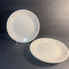 Set Of 4 Corelle English Breakfast Dinner Plates Retired Pattern 10.25”  Rose