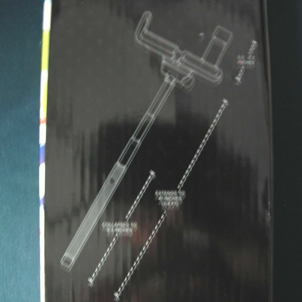 Kinetic Series Flexion Negro Inalámbrico Extensible Selfie Stick iPhone Android Foto 2 de 2