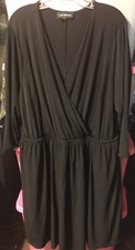Lane Bryant Long Sleeve Black Knee Length Dress Size 22/24