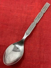 Imperial International Japan Stainless Verano Flatware Large Soup Spoon Floral