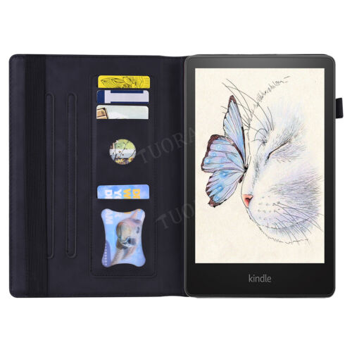 For Amazon Kindle Paperwhite 12th generation 2024 Leather Case Stand Flip Cover - Picture 50 of 142