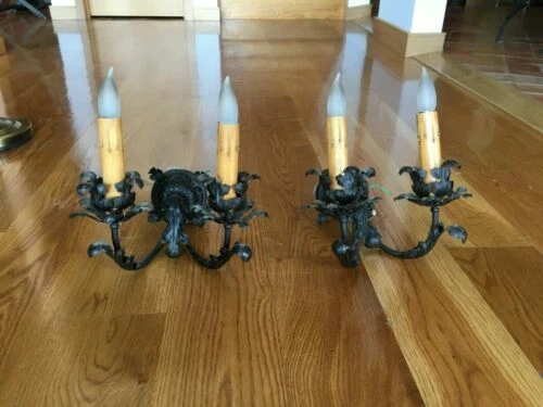 Restauración de hierro negro antigüedades arquitectónicas y para Jardín