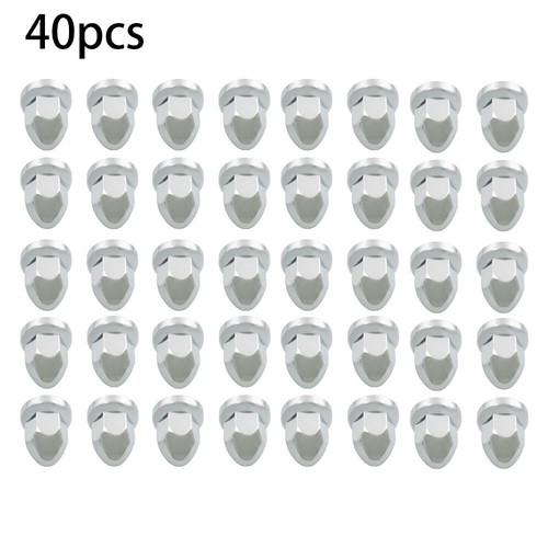 Pack of 40 Chrome 33mm Push-on Flanged Lug Nut Covers For Semi Trucks - Photo 3 sur 16