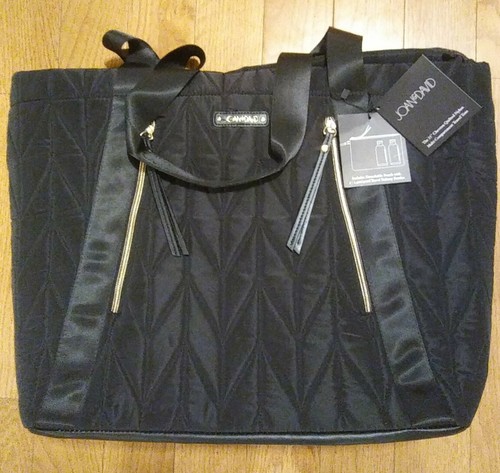 joan and david quilted travel tote