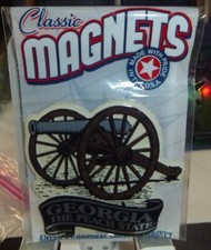 Classic Magnets Brand Georgia The Peach State Souvenir Cannon Magnet Made In USA