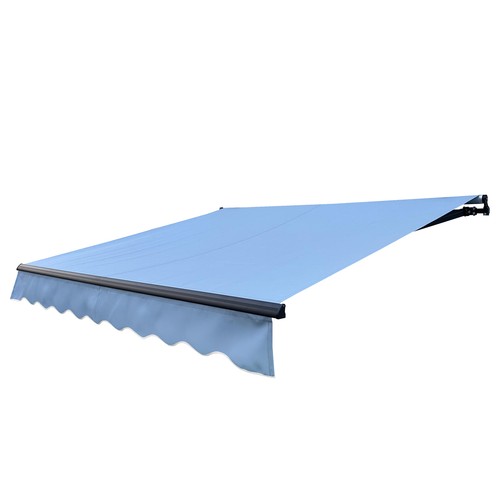 ALEKO Fabric Replacement for 20 x 10 feet Retractable Patio Awning Sky Blue - Picture 8 of 9